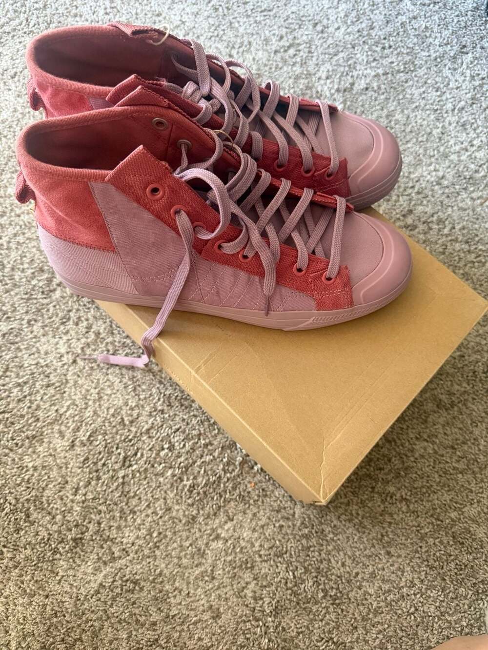 Adidas Nizza Hi Parley Magic Mauve High-Top Sneakers (GX6984)